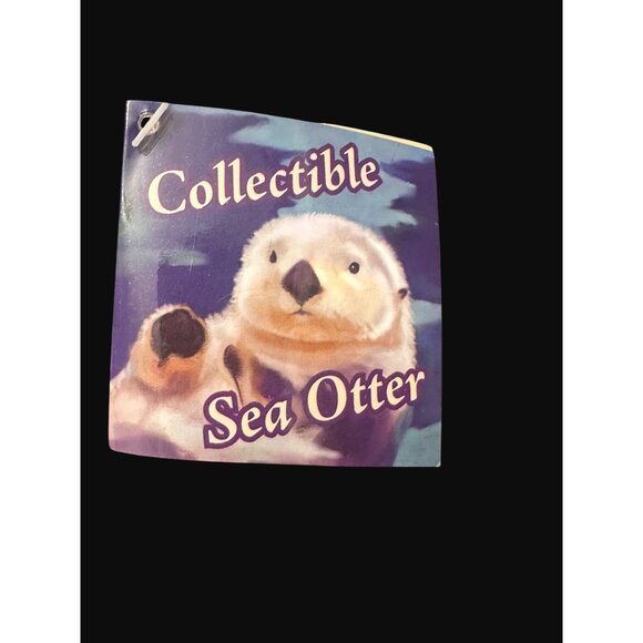 Sea Otter Plush Toy  2005 Brown Soft Stuffed Animal 10" USPS Licensed - Picture 4 of 6